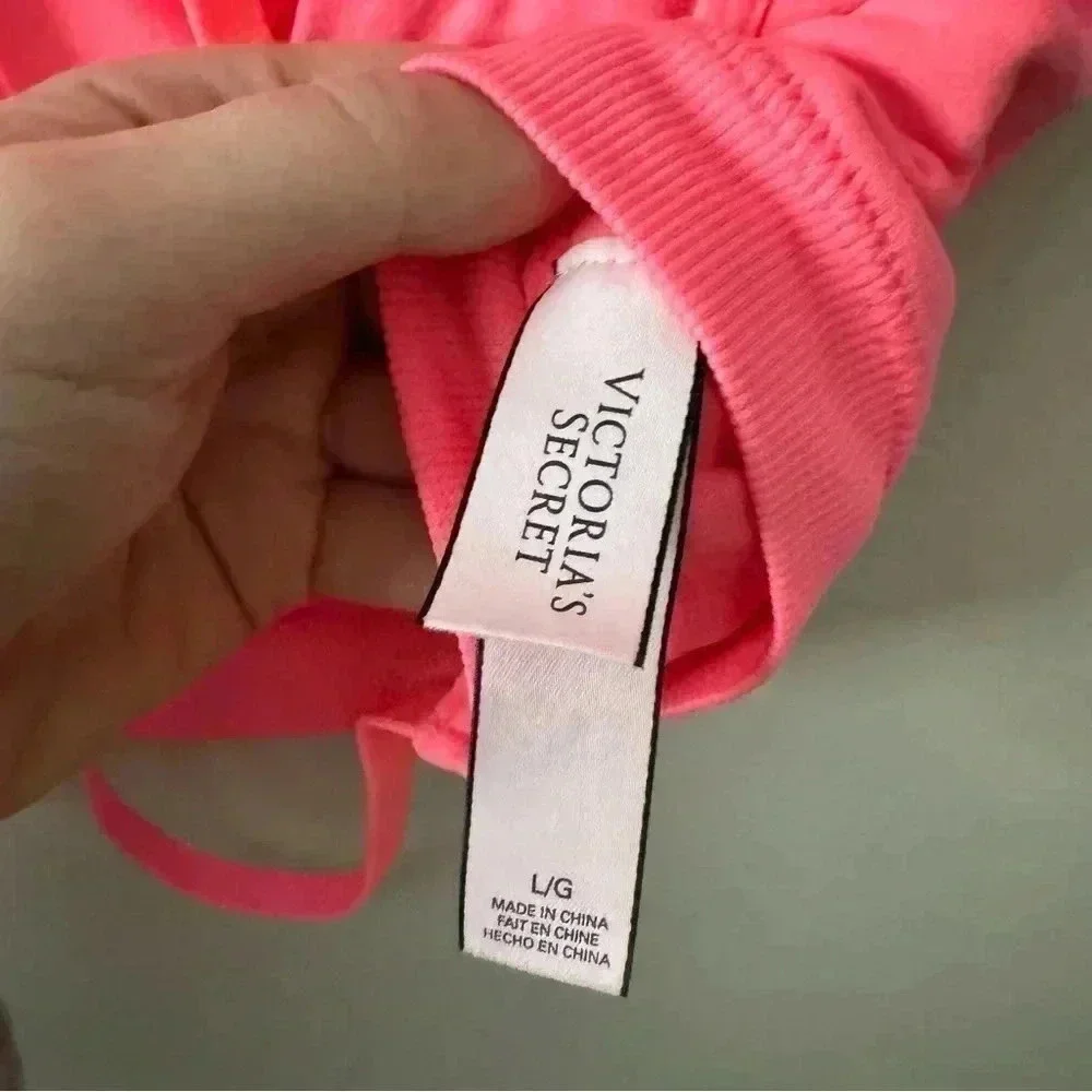 Victoria secret Barbie pink spandex bralette L - Picture 5 of 5